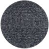 8' Black Heather Round Indoor Shag Rug