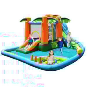 7-in-1 Inflatable Slide Bouncer with Two Slides