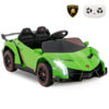 12V Licensed Lamborghini 4WD Kids Ride-on Sports Car with 2.4G Remote-Green