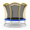 10 Feet Unique Flower Shape Trampoline with Galvanized Steel Frame-Yellow