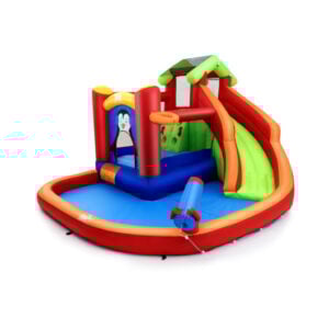 Inflatable Slide Bouncer and Water Park Bounce House Without Blower