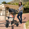 6-in-1 Detachable Kids Baby Stroller Tricycle with Canopy and Safety Harness-Black