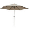 10 Feet Outdoor Patio Umbrella with Tilt Adjustment and Crank-Tan