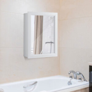 Wall Mounted Adjustable Medicine Storage Mirror Cabinet