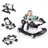 4-in-1 Foldable Activity Push Walker with Adjustable Height-White