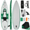 Inflatable Kayak Includes Aluminum Paddle with Hand Pump for 1 Person-Green