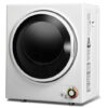1.5 Cu .ft Clothes Dryer with with Stainless Steel Wall Mount-White