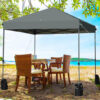 8’x8' Outdoor Pop up Canopy Tent  w/Roller Bag-Gray