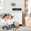 Full-Automatic Washing Machine 1.5 Cubic Feet 11 LBS Washer and Dryer-White