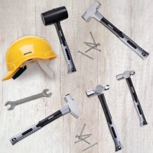 5 Piece Professional Blacksmith Propane Forge Hammer Set