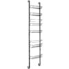 Over the Door Pantry Organizer Rack with Adjustable Door Hook and 6 Basket