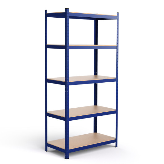 35.5" x 71" Adjustable 5-Layer 2000 lbs Capacity Tool Shelf-Blue