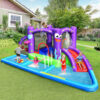 Inflatable Water Slide Park with Splash Pool and 750W Blower