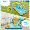 Giant Inflatable Water Slide for Kids Aged 3-10 Years (with 735W Blower)