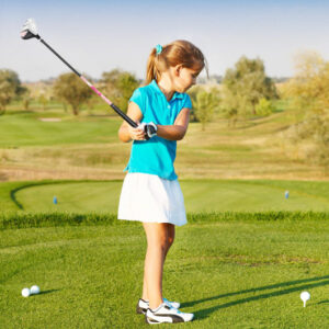 Junior Complete Golf Club Set for Kids with Rain Hood Right Hand Children Golf Age 8-10 Years Old-Pink
