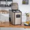 Countertop Nugget Ice Maker with 2 Ways Water Refill Self-Cleaning-Silver