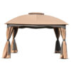 12 x 10 Feet Patio Canopy Double Vented Heavy Duty Steel Gazebo
