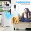11500 BTU Dual Hose Portable Air Conditioner with Remote Control-White