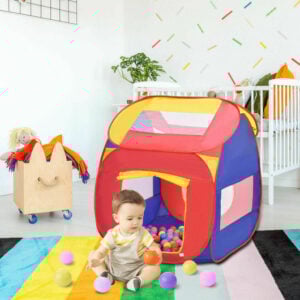 Portable Kid Play House Toy Tent with 100 Balls