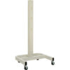 Global Industrial™ 78""H Mobile Post with Caster Base & Power Outlets - Beige