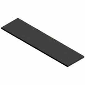 12"" X 48"" Melamine Shelf - Black