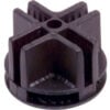 4-Way Plastic Connector - Black