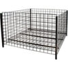 48"" Square Grid Dump Bin - Semi-Gloss Black