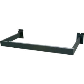 U-Shaped Rectangular Tubing Hangrail - Matte Black