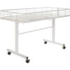 Folding Dump Table 47""L x 23-1/2""W x 31""H - Semi-Gloss White