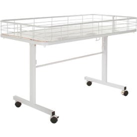 Folding Dump Table 47""L x 23-1/2""W x 31""H - Semi-Gloss White