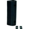 Extruded Fender Bumper Half Oval 18Wx6-5/16H Black