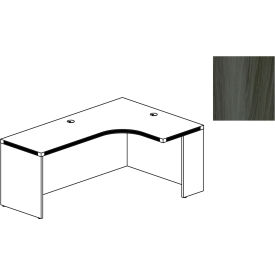 Safco® Aberdeen 72""W Right Extended Corner Table 72""W x 48""D x 24""H Gray Steel