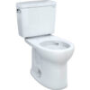 Toto® Drake® 1.28 GPF Round Bowl Toilet w/RH Flush 17-3/16""W x 26-3/8""D x 30-1/8""HCotton