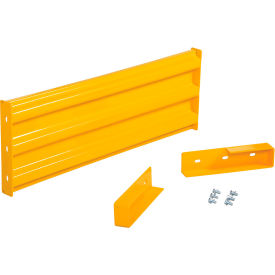 Steel Traffic Machinery Guard Rail Drop In Style 4'L Yellow
