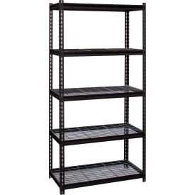 Hirsh Industries 5 Shelf Iron Horse Rivet Boltless Shelving Starter 36""W x 18""D x 72""H