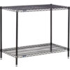 Nexel® 2 Shelf Black Epoxy Wire Shelving Unit Starter 72""W x 21""D x 34""H