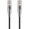 Monoprice SlimRun Cat6 28AWG UTP Ethernet Network Cable, 2ft Black