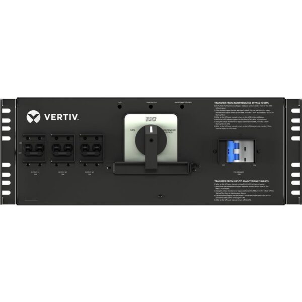Vertiv Liebert Maintenance Bypass Cabinet 20KVA| 208V/120V - (3) L14-30R