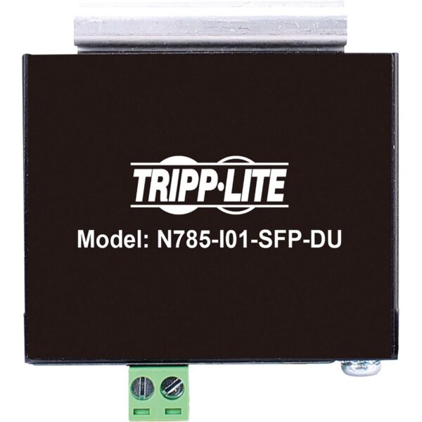 Tripp Lite by Eaton Unmanaged Industrial Gigabit Fiber to Ethernet Media Converter 10/100/1000 Mbps RJ45/SFP -40�&deg; to 75�&deg;C DC Power
