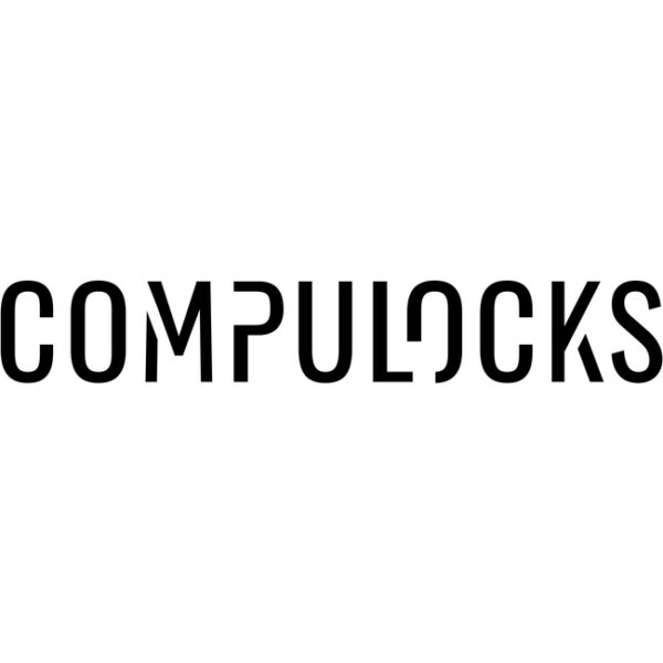 Compulocks T-bar Security Keyed Coiled Cable Lock Black