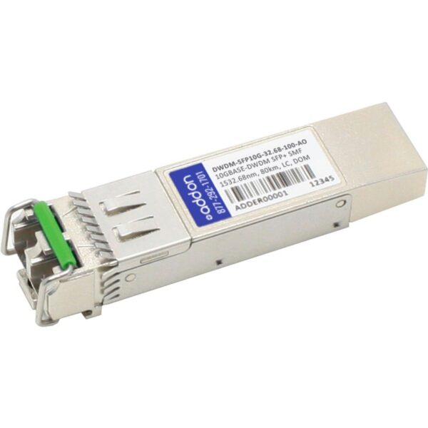 AddOn Cisco DWDM-SFP10G-32.68 Compatible TAA Compliant 10GBase-DWDM 100GHz SFP+ Transceiver (SMF, 1532.68nm, 100km, LC, DOM)