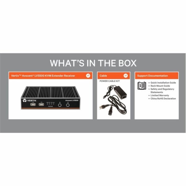 Vertiv Avocent LV5500 High-Performance KVM Extender | Receiver