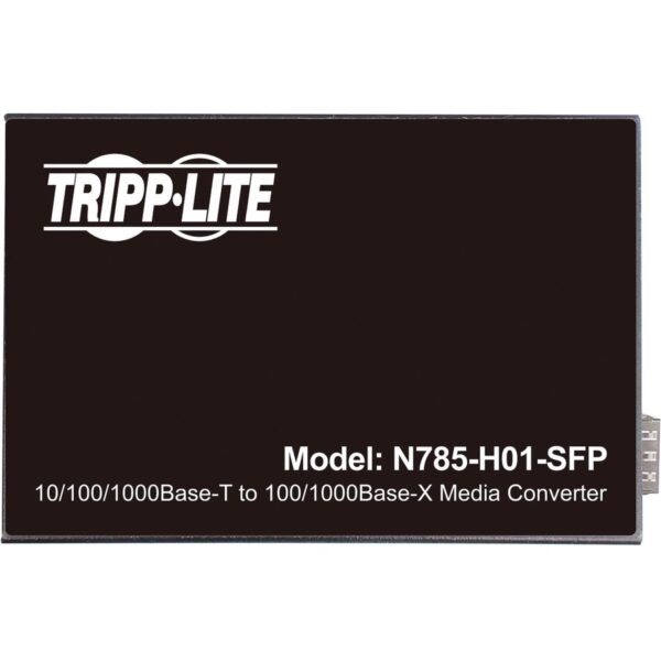 Tripp Lite by Eaton Hardened Gigabit Fiber to Ethernet Media Converter 10/100/1000 Mbps RJ45/SFP -10�&deg; to 60�&deg;C