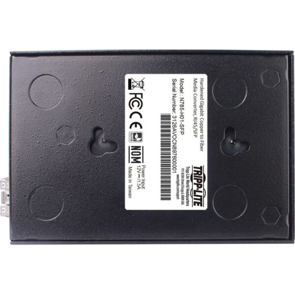 Tripp Lite by Eaton Hardened Gigabit Fiber to Ethernet Media Converter 10/100/1000 Mbps RJ45/SFP -10�&deg; to 60�&deg;C