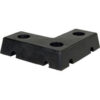 Molded Dock Bumper L-Shape 18Wx18H Black