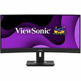 ViewSonic Ergonomic VG3456C - 34" 21:9 Curved 1440p IPS Monitor with Built-In Docking, 100W USB-C, RJ45 - 400 cd/m²