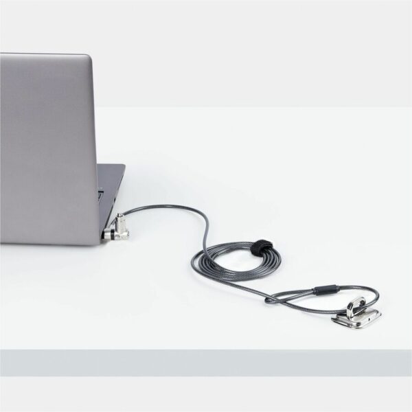 StarTech.com Universal Laptop Lock 6.6ft, Security Cable For Notebook Compatible w/Noble Wedge&reg;/Nano/K-Slot; Keyed Locking Cable