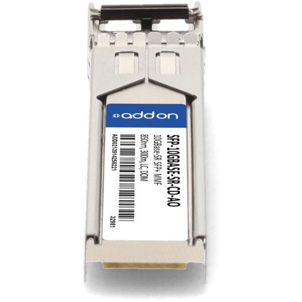 AddOn Cisco and Dell Compatible TAA Compliant 10GBase-SR SFP+ Transceiver (SMF, 850nm, 300m, LC)