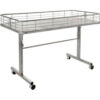 Folding Dump Table 47""L x 23-1/2""W x 31""H - Chrome