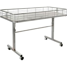 Folding Dump Table 47""L x 23-1/2""W x 31""H - Chrome